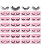 MAGEFY 24 Pairs Faux Mink Eyelashes - 4 Styles Natural & Dramatic False Lashes Pack for Women - Buy Online on SooperMarket.com