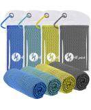 U-pick Cooling Towel(40" x 12") Soft and Breathable Chilly Towel Stay Cooling for Sports Workout Fitness Gym Yoga Pilates Travel Camping & More Gold/Blue/Jade/Dark Grey - Buy Online on SooperMarket.com