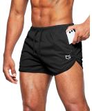 G Gradual Men's Running Shorts 3 Inch Quick Dry Gym Athletic Workout Short Shorts for Men with Liner and Zipper Pockets Black Medium - Buy Online on SooperMarket.com