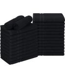 Utopia Towels Cotton Bleach Proof Salon Towels (16x27 inches) - Bleach Safe Gym Hand Towel (24 Pack, Black) 24 Pack Black - Buy Online on SooperMarket.com