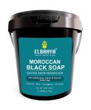 Elbahya Moroccan Black Soap with Eucalyptus and Olive 2.20 lbs/1kg - Authentic Hammam Experience - Buy Online on SooperMarket.com