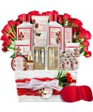 Spa Gifts for Women, Bath and Body Gift Set, Red Rose Gift Basket, 35Piece Stress Relief Spa Kit, Thank You, Birthday, Mom, Christmas Gifts - Nail Care Kit, Body Scrub, Bubble Bath, Bath Bomb & More - Buy Online on SooperMarket.com