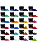 Rolio Mica Powder Pearlescent Color Pigment - Art Set for Resin Epoxy - for Soap Making, Nail Polish, Lip Gloss, Eye Shadow, Slime & Candle Jars - 10g, 24 Jars - Original Set 24 Original - Buy Online on SooperMarket.com