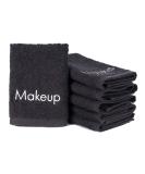 Arkwright Makeup Remover Towels (13x13, 6 Pack) Soft Cotton Washcloths With Makeup Embroidery, Perfect Holiday Gift for Women (Black) 13x13 Inch (Pack of 6) - Buy Online on SooperMarket.com