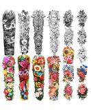 Full Arm Waterproof Temporary Tattoos 8 Sheets and Half Arm Shoulder Tattoo 10 Sheets, Extra Large LastingTattoo Stickers for Girls and Women (22.83"X7.1") - Buy Online on SooperMarket.com