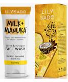 Lily Sado Milk+Manuka Coconut Milk & Manuka Honey Cream Face Cleanser - 5oz | Natural Moisturizing Facial Wash for Acne-Prone Skin - Buy Online on SooperMarket.com