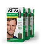 Just For Men Shampoo-In Color, Mens Hair Dye with Vitamin E for Stronger Hair - Medium Brown, H-35, 3 Pack (Formerly Original Formula) - Buy Online on SooperMarket.com