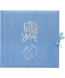 My First Year Baby Record Log Book - Blue | Capture Milestones from Birth to First Birthday - Buy Online on SooperMarket.com