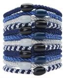 L. Erickson Grab & Go Ponytail Holder Denim Set of 12 - Secure and Gentle Hold - Buy Online on SooperMarket.com