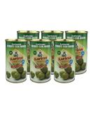 Karina Green Manzanilla Olives with Stone Tin Pack of 6 (6 x 185 g) Drained Weight - Buy Online on SooperMarket.com