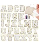 Self-Adhesive Iron on Letters Chenille Patches: 26PCS White Letter Patches Stickers Varsity Letter Patches for Clothing Jackets Backpacks Hats Repair Alphabet Embroidered Applique Preppy Patch 26pcs White Letter Chenille Patches - Buy Online on SooperMarket.com