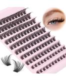 Focipeysa Wispy Cluster Lashes 120pcs | D Curl Fluffy Individual Lashes 8-16mm | Natural Look DIY Eyelash Extensions - Buy Online on SooperMarket.com