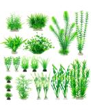 Artificial Aquarium Plants 20 Pack - Green Fish Tank Decorations by MyLifeUNIT - Buy Online on SooperMarket.com