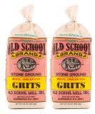 Old School Brand Stone Ground White Corn Grits - Non-GMO 30oz Bags (2 Pack) - Buy Online on SooperMarket.com