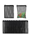 MOZEAT LENS Aquarium Filter Bag - 10 Reusable High Flow Zipper Bags for Activated Carbon & Bio-Ball - Black Network Filter Bags for Optimal Water Filtration - Buy Online on SooperMarket.com