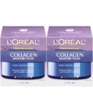 L'Oreal Paris Collagen Face Moisturizer - Anti-Aging Day & Night Cream 2-Pack (1.7 oz) - Smooths Skin & Reduces Wrinkles - Buy Online on SooperMarket.com