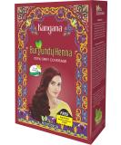 Kangana Burgundy Henna Powder for 100% Grey Coverage - Natural Henna Powder for Hair Dye/Color - 5 pouches inside- Total 50g (1.8 Oz) - Buy Online on SooperMarket.com