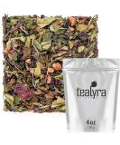 Tealyra White Garden Bouquet Tea Blend - Hibiscus, Strawberry, Raspberry - Antioxidant-Rich Loose Leaf Tea - All Natural Ingredients - 110g - Buy Online on SooperMarket.com