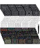 5000 Pieces Flower Nail Stickers 100 Sheets 3D Self-Adhesive Nail Floral Stickers Multi-Design Flower Nail Decals Multicolor Flower Manicure Stickers with Tweezer (Classic-Chic Floral Series) - Buy Online on SooperMarket.com