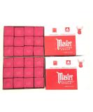 Master Chalk Made in the USA - 24 Pieces for Pool Cues and Billiards Sticks Tips - 2 Boxes - Buy Online on SooperMarket.com