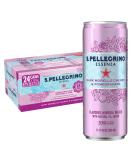 S.Pellegrino Essenza Dark Morello Cherry & Pomegranate Flavored Mineral Water, 11.15 Fl Oz Can (24 Pack) - Buy Online on SooperMarket.com