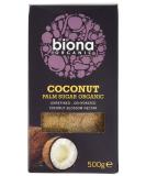 Biona Coconut Unrefined Palm Sugar 500g - Buy Online on SooperMarket.com