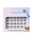 KISS Falscara DIY Eyelash Extension Wispy Wisps - 24 Featherlight Synthetic Reusable Mini Lash Clusters for Authentic Extension Look - Buy Online on SooperMarket.com