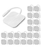 Syrtenty TENS Unit Pads 2x2 20pcs - Reusable Electrode Patches for Electrotherapy - Buy Online on SooperMarket.com