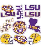 LSU Sticker Tigers Geaux Louisiana State University Stickers Vinyl Decals Laptop Water Bottle Car Scrapbook T2 (Type 2) - Buy Online on SooperMarket.com