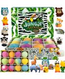 Bath Bombs for Kids with Toys Inside - Set of 12 Organic Bubble Bath Fizzies with Jungle Animal Toys. Gentle and Kids Safe Spa Bath Fizz Balls Kit. Birthday Gifts for Boys, Girls 12 Count (Pack of 1) - Buy Online on SooperMarket.com