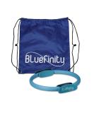 Relaxdays bluefinity pilates ring double handle padded D: 39 cm fiberglass foam yoga circle resistance ring turquoise 5.5 x 37 x 39 cm 1 1 - Buy Online on SooperMarket.com
