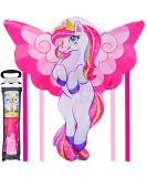 JOYIN 43.3'' Giant Unicorn Kite Easy to Fly Huge Kites for Kids and Adults with 262.5 ft Kite String, Large Beach Kite for Outdoor Games and Activities - Buy Online on SooperMarket.com