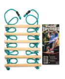 Slackers 8 ft Rope Ladder - Best Outdoor Ninja Warrior Training Equipment For Kids - A Great Addition To Your Backyard Ninjaline Obstacle Course - Rated Ages 5+ - Buy Online on SooperMarket.com