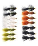 Woolly Bugger Trout Fly Fishing Streamer Assortment 15 Pack Size #8 - Premium Fly Fishing Lures - Buy Online on SooperMarket.com