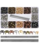 2700 Pcs Mixed Color Claw Beads Nailhead Round Dome Studs Assorted Kit with Setter Storage Box Punk Rivets Studs and Spikes for Leather Craft Clothes Belt Bag Shoes Bracelet Dog Collar Accessories DIY - Buy Online on SooperMarket.com