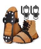 Ice Snow Grips Traction Cleats for Shoes & Boots - Anti-Slip Crampons with 11 Studs - S, M, L, XL (Men 5-8/ Women 7-10) - Buy Online on SooperMarket.com