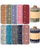 Vitalcozy 50-Pack Reusable Cotton Toilet Towels | Washable Bidet & Paperless Kitchen Towels | Eco-Friendly Vintage Flower Design - Buy Online on SooperMarket.com