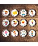 PRECUT Fun Fair Cupcake Toppers Theme Park Edible Cake Topper Edible Carnival Cake Decorations Fairground Decorations Circus Cake Decoration Rollercoaster Cake Toppers (12) - Buy Online on SooperMarket.com
