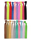 Syleia Pack of 20 Bright and Pastel Hair Ties Ponytail Holders Elastic Ribbon Band Crease Free Hand Knotted Fold Over Ouchless Strong Hold - Buy Online on SooperMarket.com