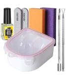 Nail Soaking Bowl Set for Gel Polish, Dip Powder & Cuticle Care - Manicure Tools Included - Buy Online on SooperMarket.com