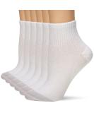 Hanes Women's Cool Comfort Toe Support Ankle Socks - 6-Pack, White/Grey Vent - Size 5-9 - Buy Online on SooperMarket.com