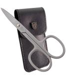 Three swords - nail scissors bent |Sharp blade for the exact cutting of nails.Rustproof brand quality made in Germany |Contents: black nailetui made of nail scissors from synthetic leather curved - Buy Online on SooperMarket.com
