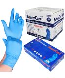 SunnyCare 1000 8202 Blue Nitrile Medical Exam Gloves Powder Free Chemo-Rated (Non Vinyl Latex) 100/box;10boxes/case Size: Medium - Buy Online on SooperMarket.com