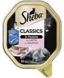 Sheba Katznassfuck Classics in Pastete with salmon 22 shells 11x85g (2 -pack) - high -quality cat food wet as pate with fine pieces salmon (MSC) - Buy Online on SooperMarket.com