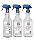 HARRIS 32oz Chemically Resistant Spray Bottles - 3-Pack for Cleaning Solutions | Professional Grade | Water Resistant - Buy Online on SooperMarket.com