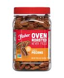 Fisher Snack Oven Roasted Never Fried Mammoth Pecans 17 Ounces Made with Sea Salt Non-GMO No Oils Artificial Ingredients or Preservatives - Buy Online on SooperMarket.com