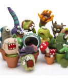 Woolbuddy Needle Felting Kit Cactus, Felting Kit for Beginner Adults Includes 4 Felting Needles, Needle Felting Wool, Felting Foam Pad, 2 Clay Pots and Photo Instructions, DIY Crafts - Buy Online on SooperMarket.com