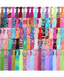 200 Pieces Elastics Hair Ties Ribbon No Crease Ribbon Hair Ties Elastics Ouchless Ponytail Holders Knotted Fold Over Hair Bands for Women Girls - Buy Online on SooperMarket.com
