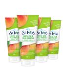 St. Ives Apricot Exfoliating Face Scrub 6oz (Pack of 4) - 100% Natural Exfoliants for Healthy Skin - Buy Online on SooperMarket.com