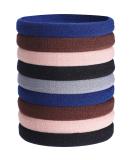 20 Large Stretch Hair Ties for Thick, Heavy, and Curly Hair - Ponytail Holders in Mixed Colors - Buy Online on SooperMarket.com